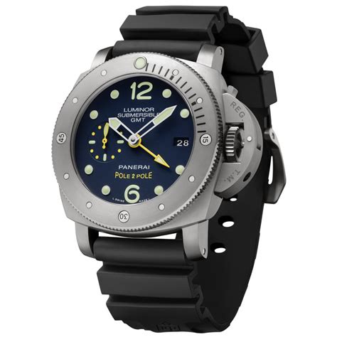 pole 2 pole panerai|Panerai Luminor Submersible 1950 3 Days GMT Pole .